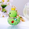 Bag Pendant Duck Pendant Rhinestone Animal Key Ring Yellow Duck Keychain  Jewelry Accessories