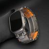 Металлический ремешок для часов из титана для Apple Watch Band Ultra 3 49 мм Серии 11 10 9 8 7 6 SE Резиновый Люксовый ремешок для iWatch 46 мм 45 мм 44 мм