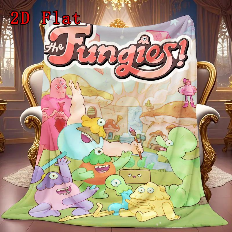 The Fungies 2D Flat Pattern Flannel Blanket High quality All Seasons Warmth and Comfort Perfect for Christmas Gifts.MMT0918624