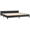 Bed Frame with Headboard Black 200x200 cm Faux Leather