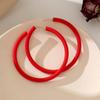 Ladies Candy Color Round Simple Personality C-shaped Women Jewelry Hoop Earrings Round Earrings
