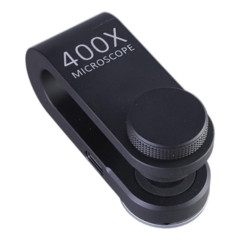 Mini Microscope 400x for Smartphone Camera Lighted Portable LED Lens Digital Microscope Camera Magnifier