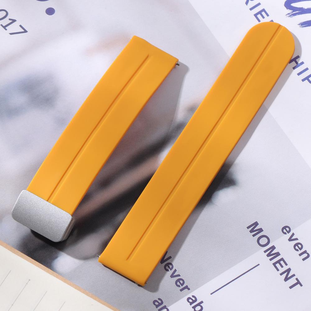 18 мм 20 мм 22 мм Складная пряжка Силиконовый ремешок для ремешка Rolex Универсальный мягкий резиновый ремешок Быстросъемный сменный браслет