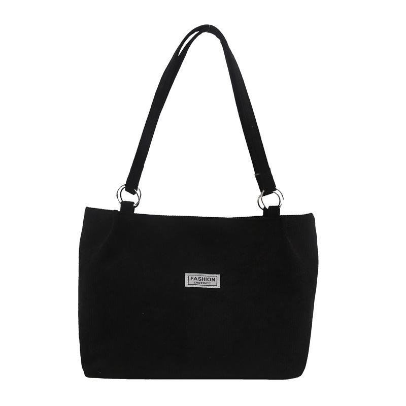 Вельветовая сумка женская большая повседневная сумка через плечо для покупок сумка-тоут для поездок на работу