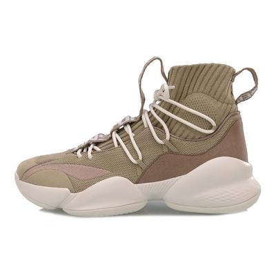 Баскетбольные кроссовки Li Ning Air Raid 5 Playoff, удобные, универсальные, с высоким верхом, мужские, серо-коричневые, ABAP023-5