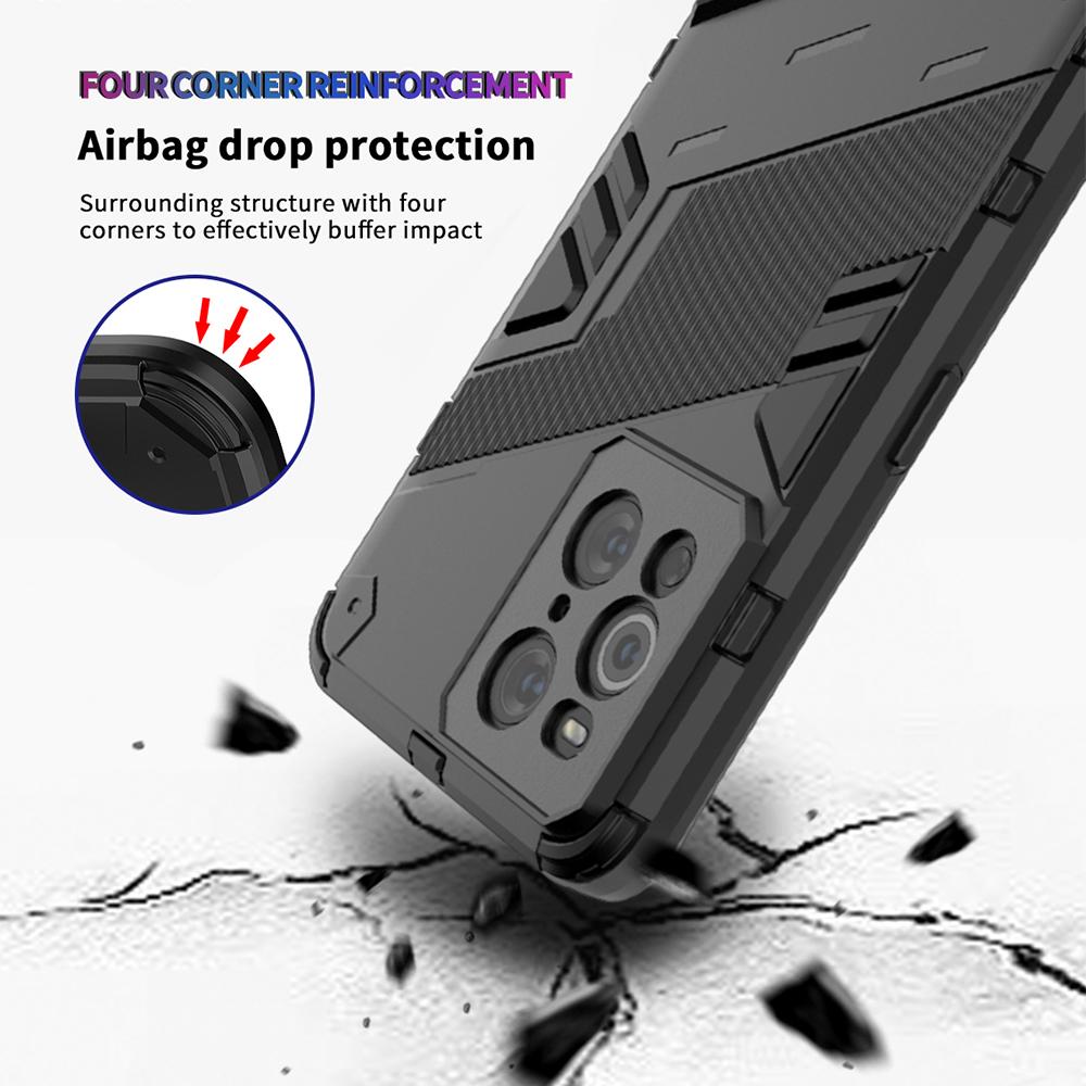 Armor Bracket Case For OPPO Find X3 Pro Realme 7 Narzo 20 C15 C12 V15 GT Reno 5 Pro Plus 4 Lite A93 5G A74 4G A53 A32 Back Cover
