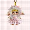 Shiny Sequined Sheep Plush Keychain Hanging Ornaments Lamb Plush Toy Funny Bag Charms  Young Ladies