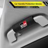 Car Interior Roof Handle Cover Suede Roof Grab Handle Grip For Toyota GR Sport Corolla Yaris Camry Prius RAV4 CHR Accessories