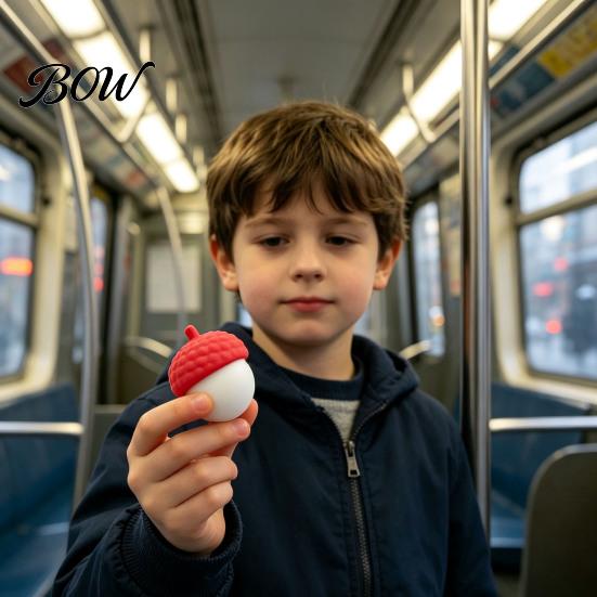 Portable Stress Relief Gifts Litchi Squeezable Ball, 3D Printed Sensory Fidget Toy, with Unique Ornaments Realistic Texture, Soft Decompression