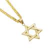 Новая персонализированная звезда Давида из нержавеющей стали, подвеска с шестиконечной звездой, сохраняющее цвет, ожерелье в стиле хип-хоп