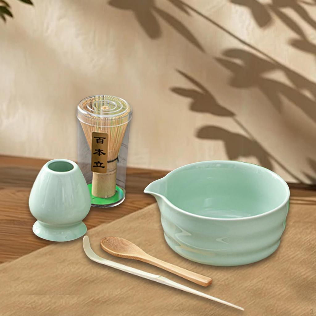 Набор из 5 предметов: венчик для матча, чаша с носиком, ручная работа, для чайной церемонии, традиционный подарок для