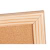 Tableau liège - Q-Connect - 60x40cm - Cadre bois pin naturel - 2 faces - 5 épingles inclus