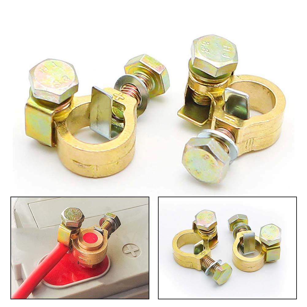 Упрощенная установка Пара латунных клемм аккумулятора, разработанных для грузовиков