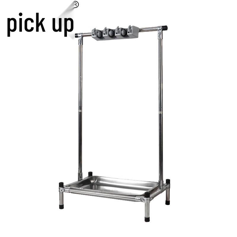 Floor-Standing Cleaning Tool Organizer Rack