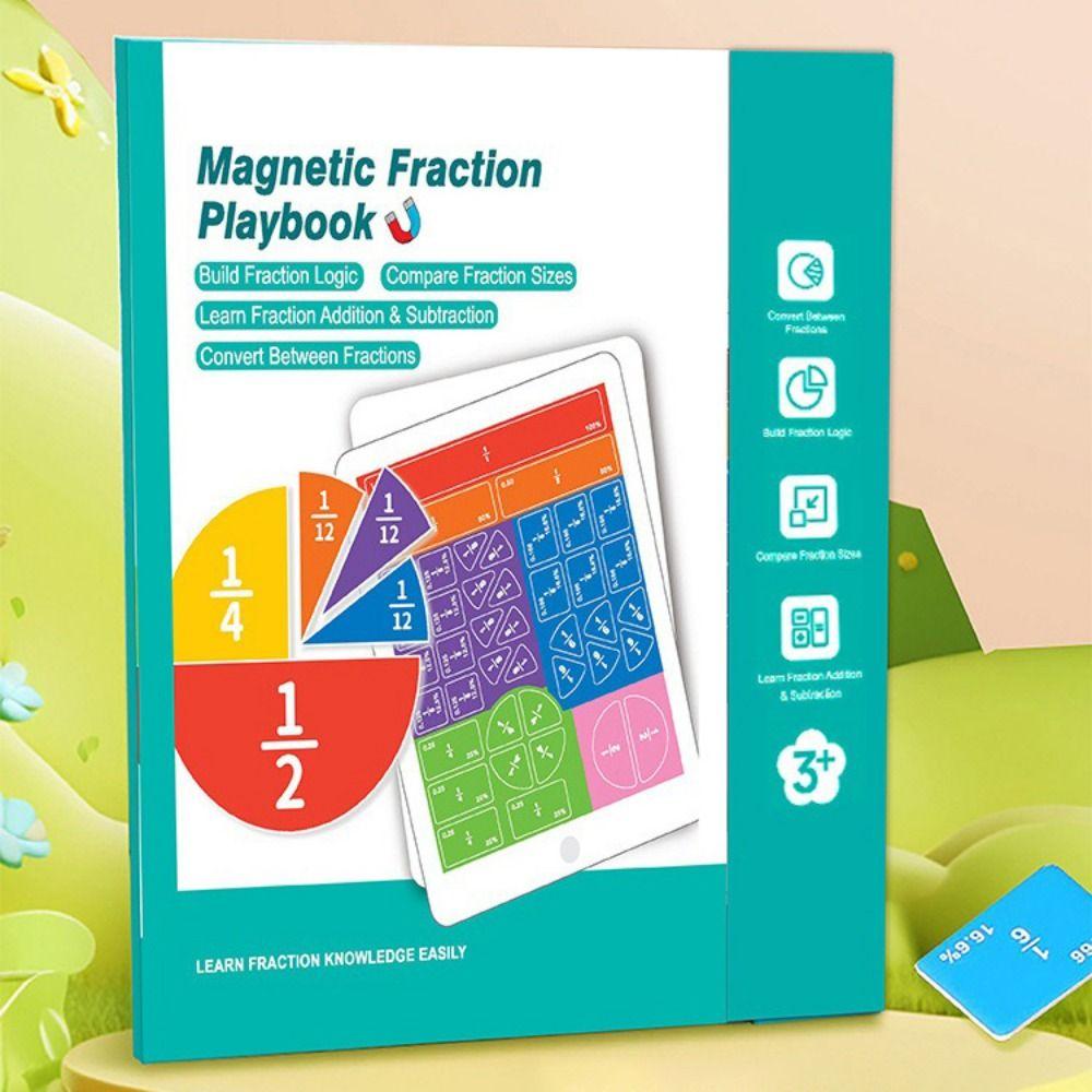 Magnetic Magnetic Fraction Playbook Fraction Teaching Tool For Elementary Education