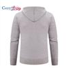 Cozy Up Мужские повседневные свитера-кардиганы с капюшоном, облегающие толстые вязаные свитера на молнии, зима-осень, куртки, пальто с карманами