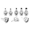 8 Pcs Stainless Steel Hot Air Gun Nozzle Heat Resisting Nozzle for 850 Heat Gun 3~12mm