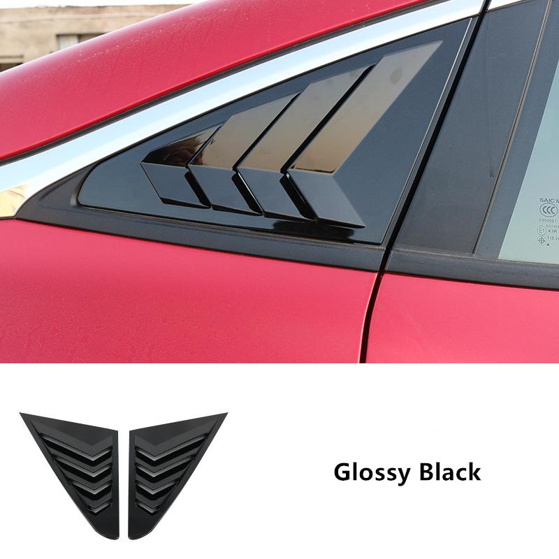 Rear Side Window Louvers Scoop Louvers Cover Blinds for MG 5 MG5 2021 Car Accessories WW31
