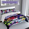 3pcs Custom Name Smiling Critters Bedding Set,Includes 1 Duvet Cover and 2 Pillowcases,All-season Bedroom Decor
