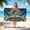 Fantasy Magic Theme Soft Beach Towel Personalized Custom Name Text Towel Portable for Beach Pool Travel