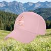 1pc Maoqing Baseball Cap Unisex Outdoor Sports Duckbill Cap Featuring A Pink Ballerina Girl Can Be Worn By Couples Availab