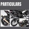 Модель мотоцикла BMW HP4 в масштабе 1/12, игрушка, литой под давлением сплав, свет, музыка, амортизация, мотор, миниатюрные модели, подарки на день рождения для детей