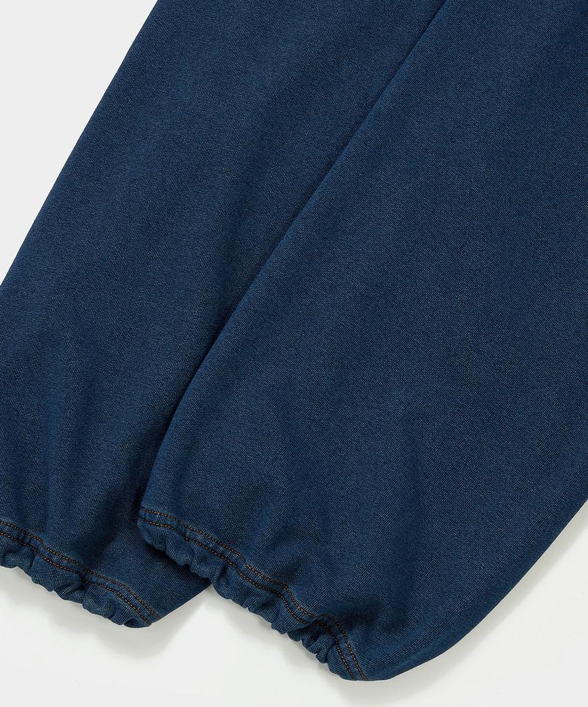 COLUMBIA UNIVERSITY Tiny Script Denim Terry Loose Sweatpants Midnight Denim