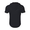 Summer Men's Hooded, Zipped Short-sleeved T-shirt