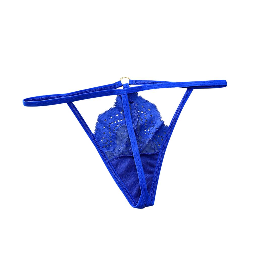 Women's Sexy Lingerie Lace Open Thong Panties G-Pants Lingerie Pajamas