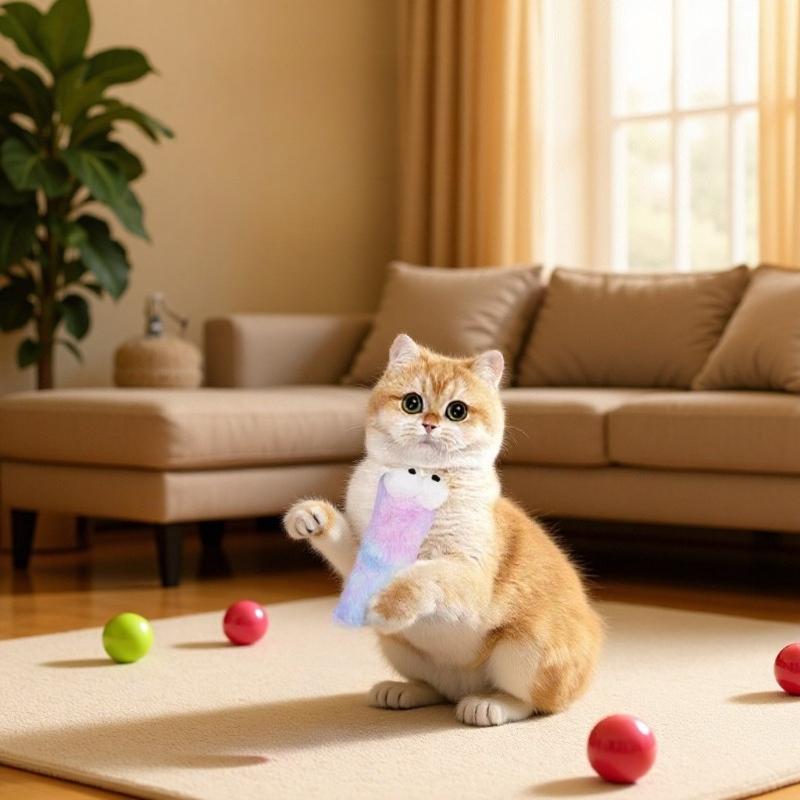 Игрушка-дразнилка для кошек Плюшевая гусеница Компаньон для котят Игрушка-грызунок для питомца Палочка-дразнилка для чистки зубов Интерактивная игрушка для кошек Аксессуары