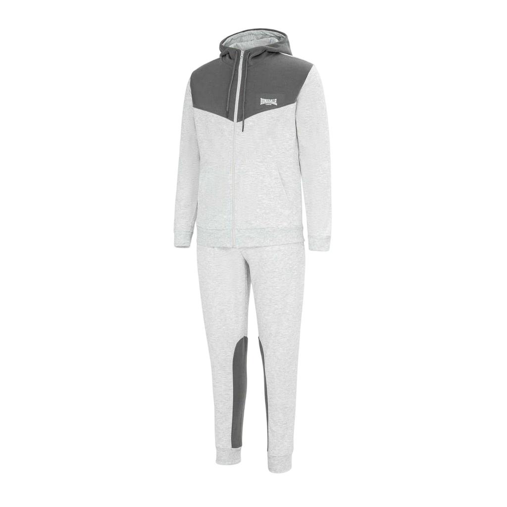 Lonsdale Mens Two Tone Cotton Blend Workout Tracksuit
