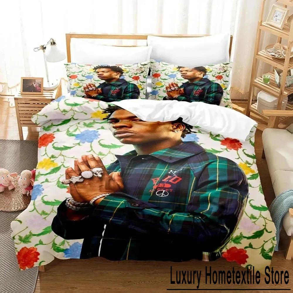 Rapper lil baby Комплект постельного белья для мальчиков и девочек Twin Queen Size Пододеяльник Наволочка Кровать для мальчиков и взрослых Мода Домашний текстиль Текстиль