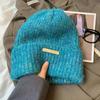 Thickened Beanies Hat Korean Style Pullover Hat Letter Chic Knitted Hat  Outdoor
