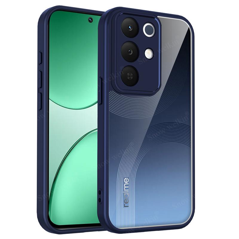 Прозрачный силиконовый чехол для Realme C85 Pro RealmeC85 Pro C85Pro, задняя панель из поликарбоната, бампер из ТПУ, противоударные, прозрачные чехлы для телефона