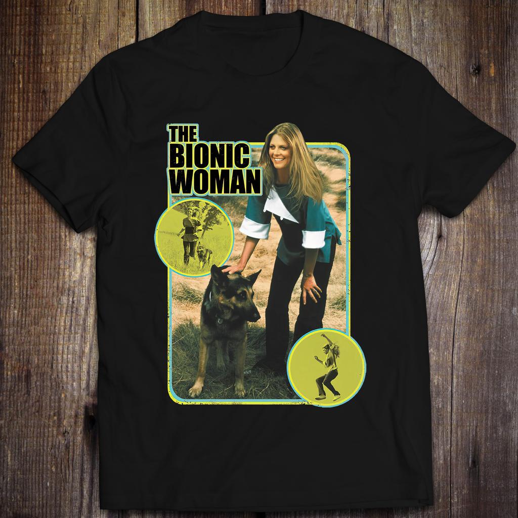 Cotton S-5XL T-Shirt Jaime Sommers Classic The Bionic Woman Oscar Goldman