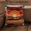 D Southwestern Desert Sunset Boho Pillow Covers Pattern Cushion Cover Suitable For Sofa Bedroom Car Pillow Cover