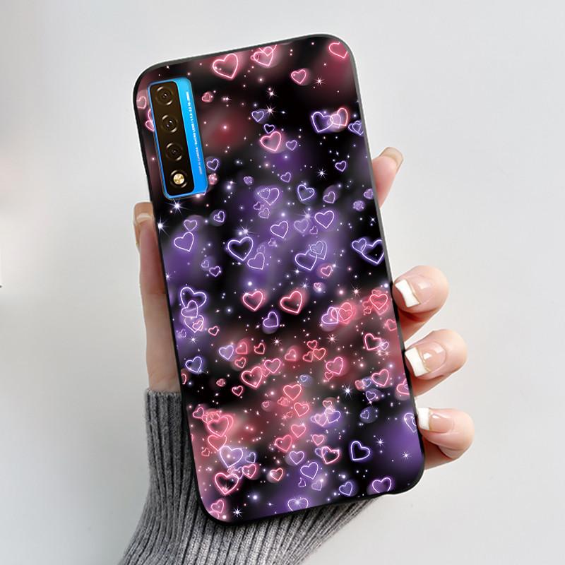 New Casing For TCL 20 5G 20S 20L 20L+ Flower Pattern Shockproof Cover For TCL 20 SE Fashion Cartoon Design Soft Black Case