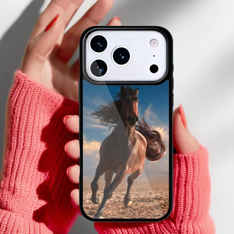 Чехол для телефона с узором лошадь и пони для iPhone 17 16 15 14 13 Pro Max Задняя крышка для 12 11 Pro Coque