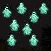 DIY Ghost Scene Wall Murals Luminous Stickers for Halloween Decoration, Glow in The Dark PVC Decals Indoor Outdoor Glass Door Windows And