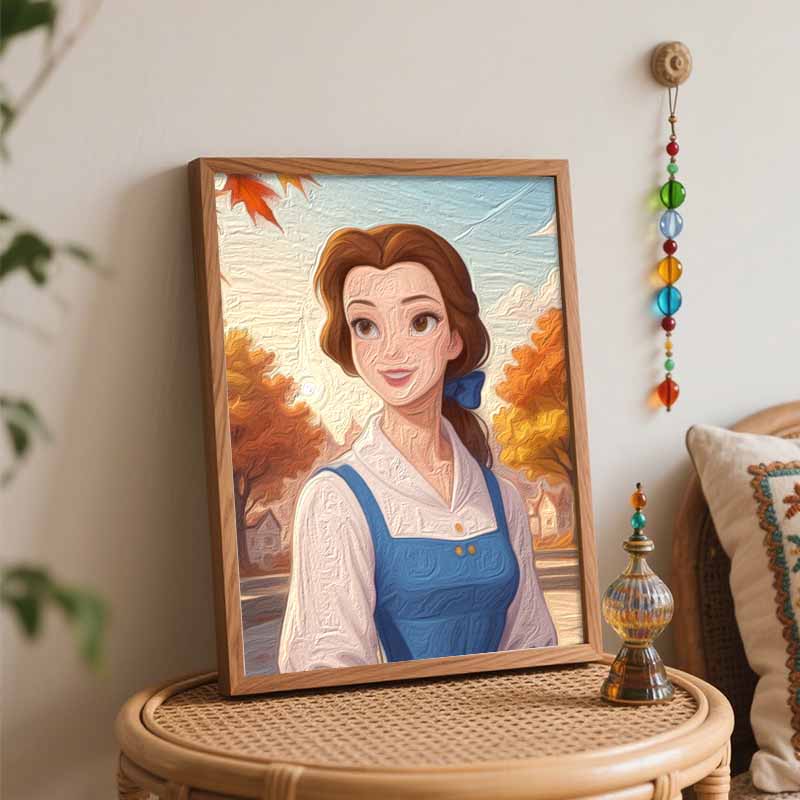 Disney Красивый цифровой набор для масляной живописи, DIY, ручная работа, домашний декор, подарок