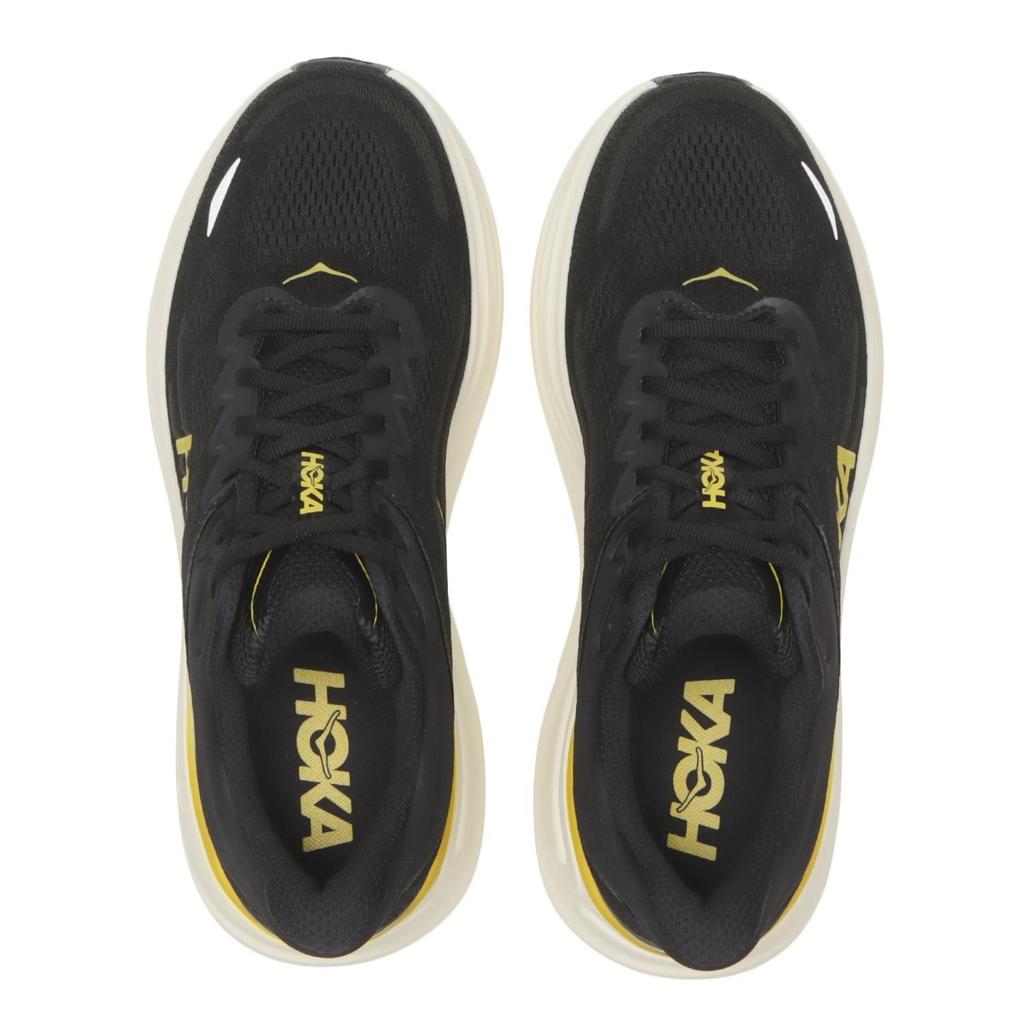 1162011-CWG Hoka BONDI 9 "УГОЛЬНО-ЧЕРНЫЙ/ЖЕЛТОЕ ЗОЛОТО" (Мужской)