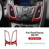 For Ford Focus 2012 2013 2014 Carbon Fiber Center Air Vent Frame Anti Scratch Center Console Interior Protector Car Accessories