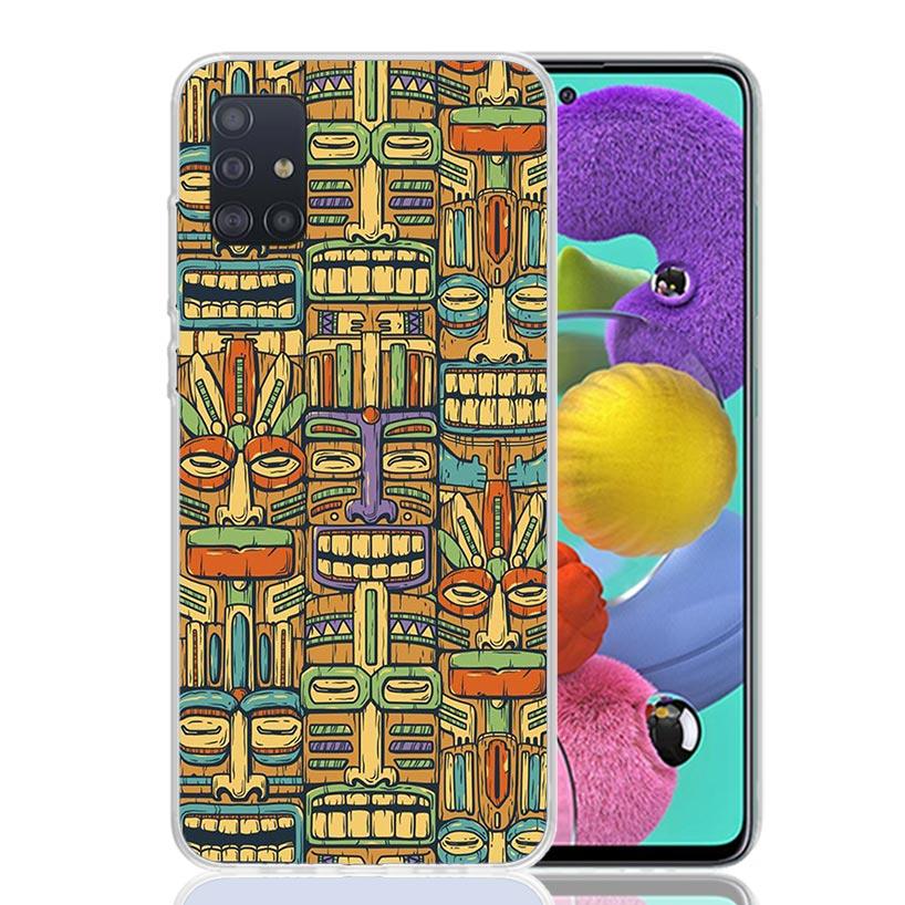 Mayan Stone Totem Pole Phone Case For Samsung Galaxy A52 A32 A22 A12 A02S A50S A30S A51 A31 AA71 Note 20 Ultra 10 S10 Plus Galax