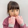 Kids Winter Gloves Cute Cartoon Plush Warm Gloves Fleece-Lined Thickened Windproof Gloves for Boys Girls Outdoor Playing