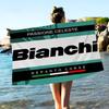 B-BianchiS Логотип Велосипеда Пляжное Полотенце Цветные Полотенца для Ванны для Девочки Микрофибра Быстросохнущее Не Прилипает Песок Пляжное Йога Спа Тренажерный Зал Бассейн