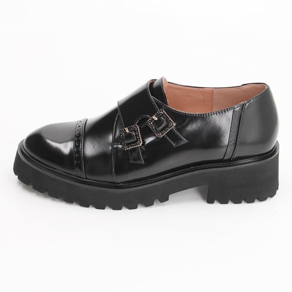 На платформе Monk Strap Shoes B Glass cm E [Lanvin Blue] женские 24.0