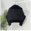 Womens Short Puffer Jacket 2026 Winter Warm Thick Cotton-Padded Coat Loose Fit Stand Collar Black Rose Red