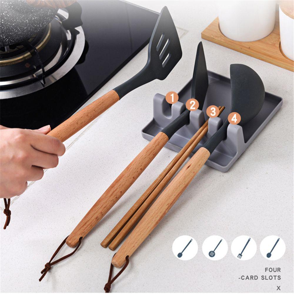 Stove Organizer Cap Shelf Spoon Rest Wall-mounted Pot Lid Holder Pots Cover Rack Spoon Holder