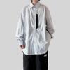 2024 Letter Long Sleeve Shirt Japanese Hong Kong Style Ins Loose Shirt Boys Summer Trendy Versatile Casual Coat