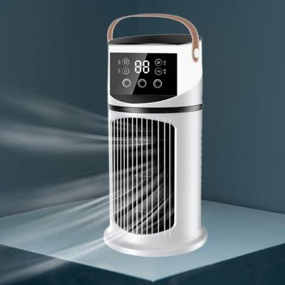 Мини-вентилятор для стола с подсветкой LED, персональный кондиционер с функцией увлажнения и таймером, подходит для